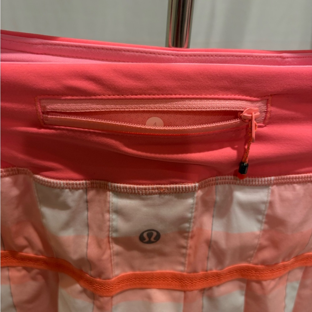 lululemon athletica Coral and Peach Pleated Skater Skirt - Picture 8 of 13